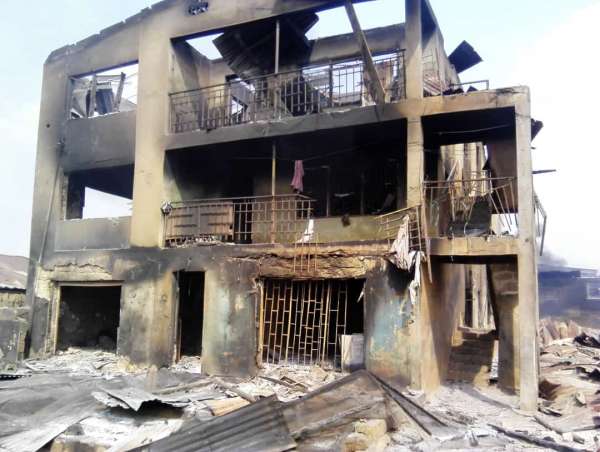 Hoodlums took advantage of cobblers death to burn shops houses in Shasha market – Eyewitness