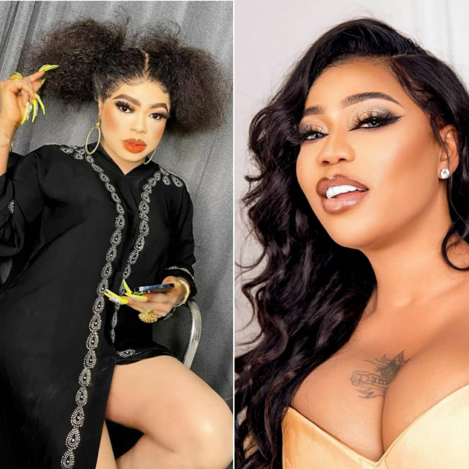Putting their differences aside Bobrisky sends condolence message to Toyin Lawani on the passing of her father