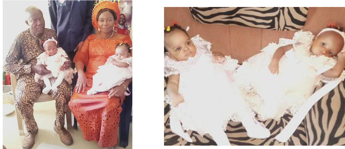 Nigerian couple welcome twins after 16 years of waiting photos
