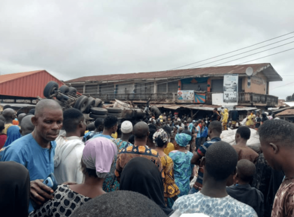 Many feared dead as gas tanker rams into market in Ibadan