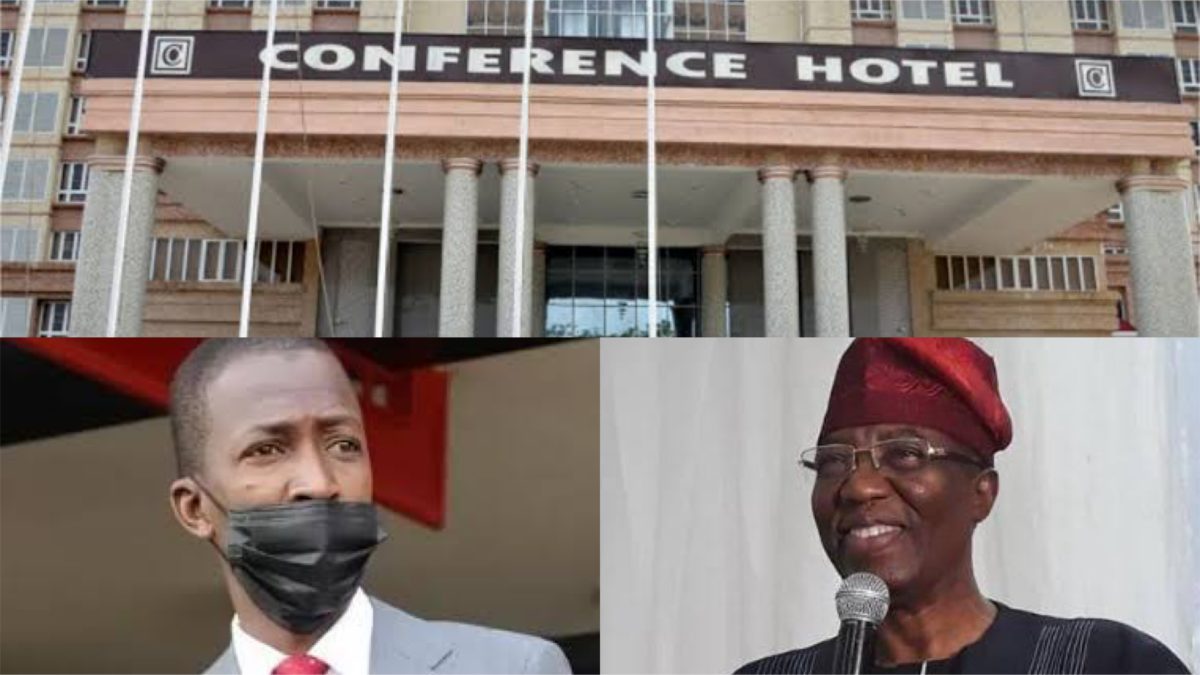 EFCC operatives invade Gbenga Daniels Conference Hotel strip rob and torture guests
