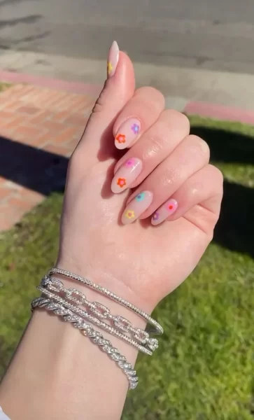 Khloe Kardashian Megan Fox Celebs Are All About Funky Nail Art and Neon Polish in 2022 3